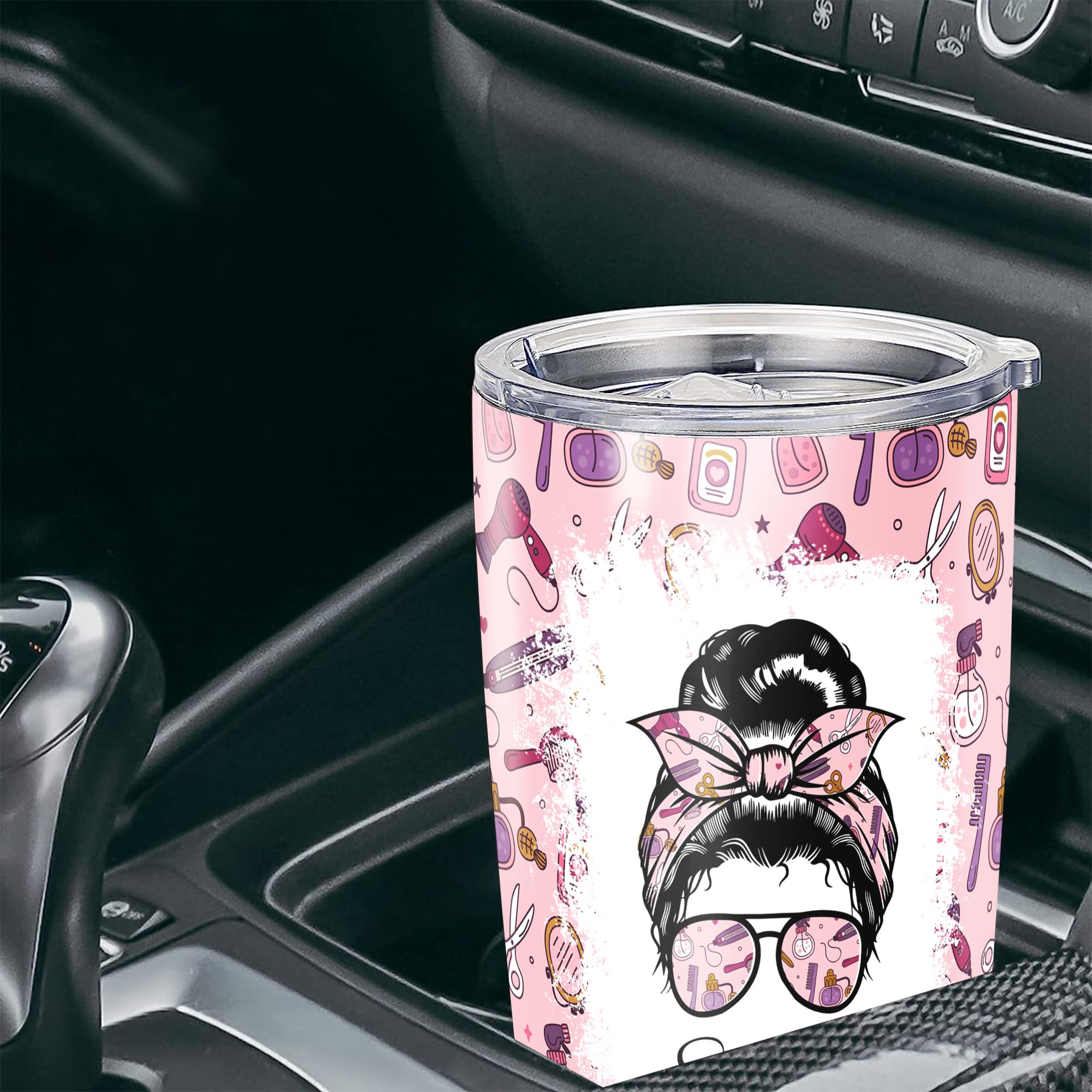 Dorric Personalized Hairstylist Tumbler Customized Name Travel Coffee Mug Insulated Cup with Lid Stainless Steel Birthday Gifts for Hairdressers Men Women - Image 4